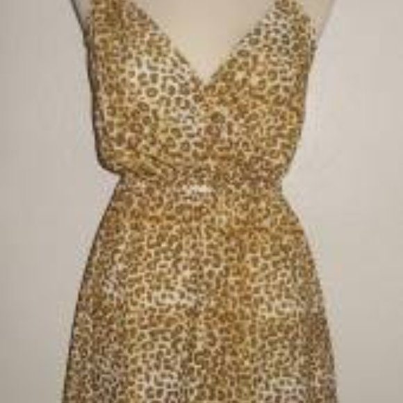 KARDASHIAN KOLLECTION MS SIZES BROWN LEOPARD PRINT SLEEVELESS DRESS - Picture 3 of 10